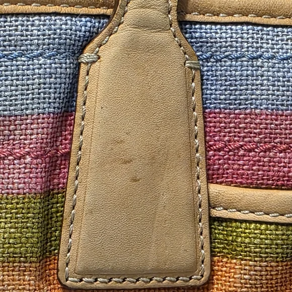 Coach Bag 2008 Hamptons Legacy Archive 10th Anniversary Kiss Lock Satchel Purse - Picture 16 of 16